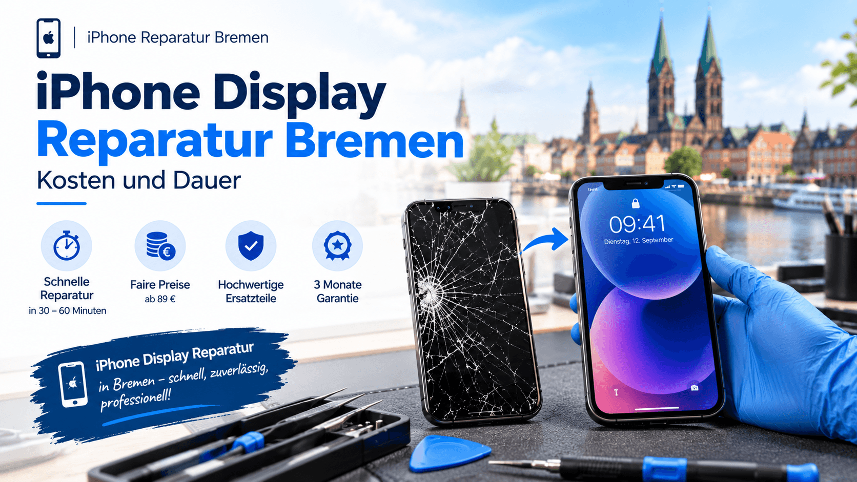 iPhone Display Reparatur Bremen